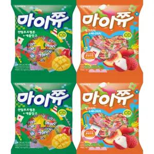 마이쮸 284g 멜론/망고(2개)+리치/피치(2개)