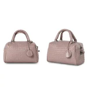 중년여성 외출용 위빙패턴 토트백가방 결혼식룩 50대 엄마