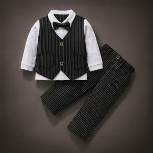 유아용 정장세트 4색상 조끼포함 남아 여아 격식있는 돌잔치 결혼식 의상