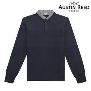 [오스틴리드]블루 라운드넥 레이어드 니트 -A2WT1306