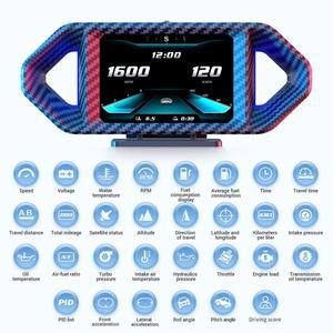 헤드업 디스플레이P26 GPS OBD 헤드업 디스플레이 다기능 스마트 디지털 자동차 계기판 (속도계 타코미터