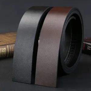 벨트 가죽 벨트끈 교체용 소가죽 자동 혁대 고급 혁띠 버클없는