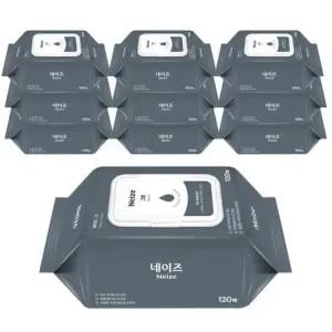 미래생활 네이즈 그랑 물티슈 캡형 120매x10팩