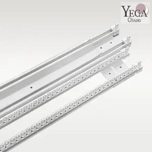 [부자재] 이중커튼레일(화이트) 6자~16자 6size_길이조절 핀형 커텐레일