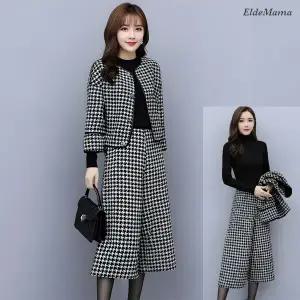 [엘드마마] 하운드 체크 투피스