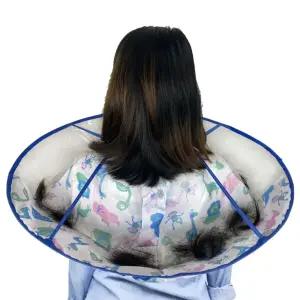 머리카락 로브 헤어컷 이발소 미용실 투명 받침대 머리받침대 키본단