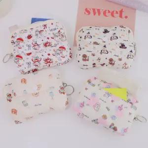 퀄팅 화장품 여행 휴대용 가방 다용도 캐릭터 파우치