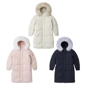 [블랙야크키즈](강남점)25년FW신상 풍성한 퍼가 매력적인 가벼운 한겨울 롱다운[O스노우롱다운자켓]정상...