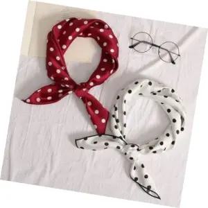 목 가을 여성 용품 쁘띠 미니 도트 단체 스카프 포인트