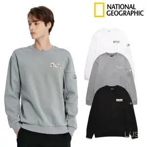 내셔널지오그래픽 남여공용 머레이 BACK 로고 포인트 맨투맨 N223USW220 866899