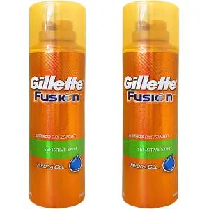 질레트 퓨전 하이드라 젤 센서티브 스킨 쉐이브 195ml 2개