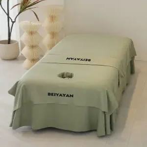 경락 마사지 침대 커버 타올 파스텔톤 비닐 관리실