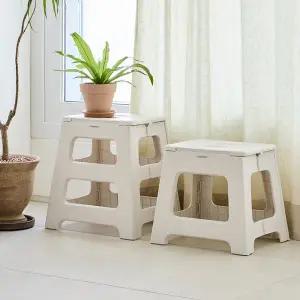 [한샘] NEW 핸디 원터치 폴딩 스툴 (2종/택1) 사다리 발판 간이의자