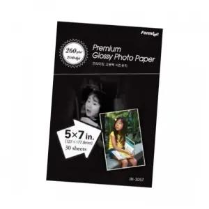 DVD라벨 폼텍 고광택 포토용지 인화지 5x7 IH3057