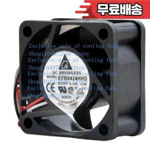 SA+ 1Pcs EFB0424HHD 24V 0.12A 4Cm 4020 2선 무소음 냉각 팬