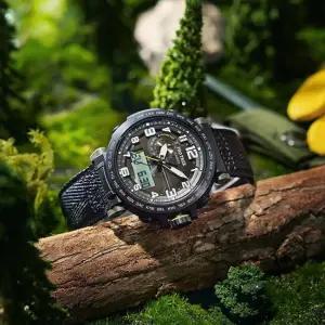 카시오 프로트렉 등산 트레킹 나침반 고도계 패브릭 전자손목시