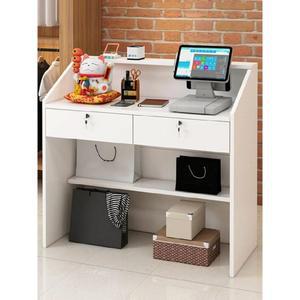 소형 카운터 테이블 인포메이션 80CM 따뜻한 안내데스크 계산대 흰색