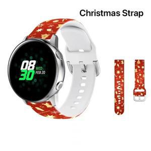 20/22mm 크리스마스 요소 실리콘 스트랩 삼성 갤럭시 워치 7 6 5 4 패션 손목 밴드 화웨이 워치 5 GT4-5 Pr