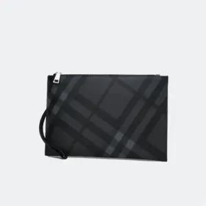 남성용 클러치가방 체크패턴 맨스백 세컨백 스트랩 남자