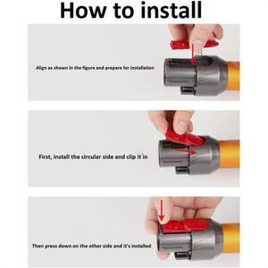 다이슨 V7 V8 V10 V11 V15용 A99T 진공 청소기 연장봉 버튼 스프링 포함 - 2팩 클리너 헤드 클립 래치 탭