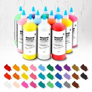 가민 전문가용 아크릴물감 대용량 물감 퍼포먼스미술 미술용품 500ml 29색