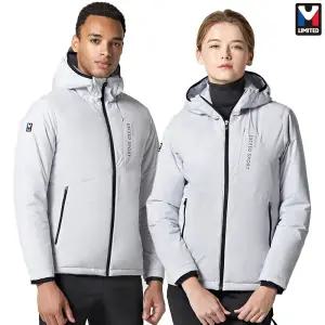 엠리밋 남자 여자 방풍 인슐레이트 후드집업 패딩 점퍼 자켓 엘그레이