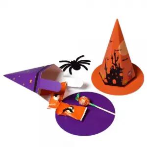 (별별창고) 할로윈 마녀 모자 구디백 종이 답례품