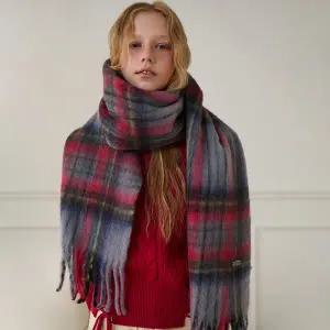 [에고이스트](대전신세계)[BLUE LABEL] 울혼방 와이드 체크 머플러 (ER4OAM01)