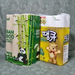 굿매너 천연펄프 화장지 3겹 30롤 2팩 (대나무 30m + 땡큐 20m)