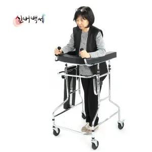 실버백세 노인 보행보조기 DH-403 어깨보행보조차 U자 키높이조절