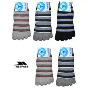 (트레스패스)신사 발가락 링글패턴 단목 양말 5족