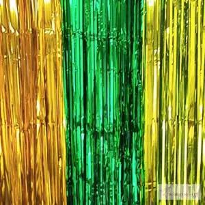 미래템 반짝이 파티 커튼 옐로 그린 포토존꾸미기 반짝이실커튼 파티데코