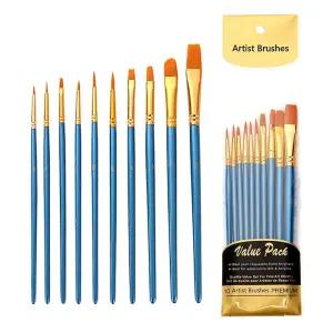 미술용 붓 10p 세트/미술붓/화방붓/미술/준비물/용품/그림붓/수채화붓/브러쉬/아크릴붓/화방/구성붓/수채화