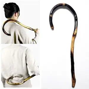 [골드스마일]안마기 마사지기 나무안마기 효도선물 지압봉 지팡이