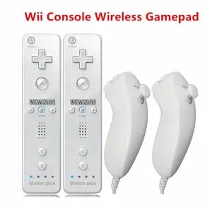 듀얼센스엣지 Nunchuck 세트 모션 플러스 리모컨 Wii 게임 패드 닌텐도 제어용