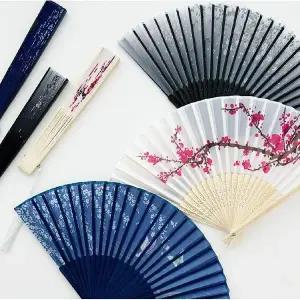 고품질 (청결공감) 고급 대나무 전통 부채 무용부채 행사소품 (WE0D444)