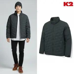 [백화점 출고] K2 패딩 남자 부스트 웰딩 슬림 다운 애쉬 카키 경량 숏 자켓 점퍼