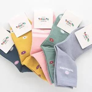 [셀러허브 패션]아동용 중목 양말 3-4세(2호) 5켤레 N166441 타이즈