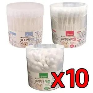 [셀러허브 스포츠레저]애견 귀청결용 순면 면봉 10개 D08431 눈 위생용품