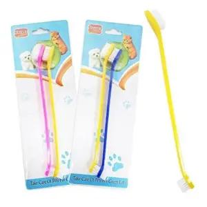 [셀러허브 스포츠레저]애견 깨끗양치용 미니 칫솔 D01828 10개 소형견