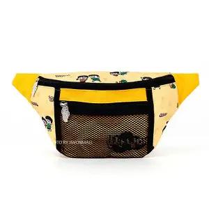 흔한남매 패턴 매쉬 힙색-옐로우 W6A535B