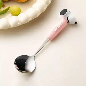 스누피 피규어 숟가락-핑크 WFGSR84