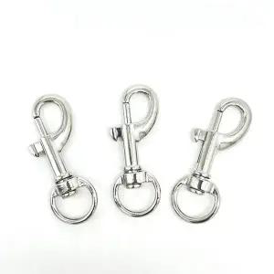 [콩심팥심]TC 권총형 개고리 걸쇠 실버색상 10p 키링부자재 수직걸쇠