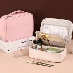 [장보리]대형 휴대용 화장품 파우치 여행용