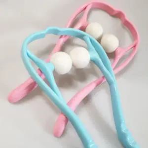 [골드스마일]색상랜덤 1개 탁구 공 목 안마기 골프공 지압기 마사