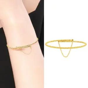 [골드퀸즈] 24K 순금 컷팅 금볼 텐션 팔찌