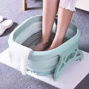 [셀러에이드]접이식 지압 족욕기 발족욕기 대야 족욕 건식족욕기