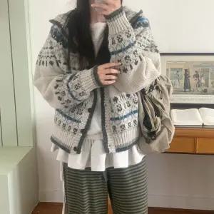 알스터 노르딕 니트 후드가디건