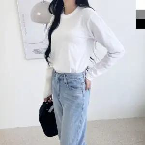 DGI1820-1 여자기본라운드긴팔면티셔츠-빅사이즈99까