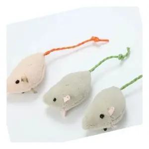 고양이 쥐 장난감 4개 쥐형 두뇌 자극 추적 본능 개발 (WFK8SJF)